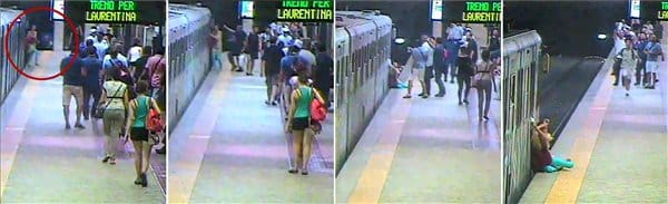 Rémálom a római metróban: karjánál fogva rántott magával egy embert a metró – videó