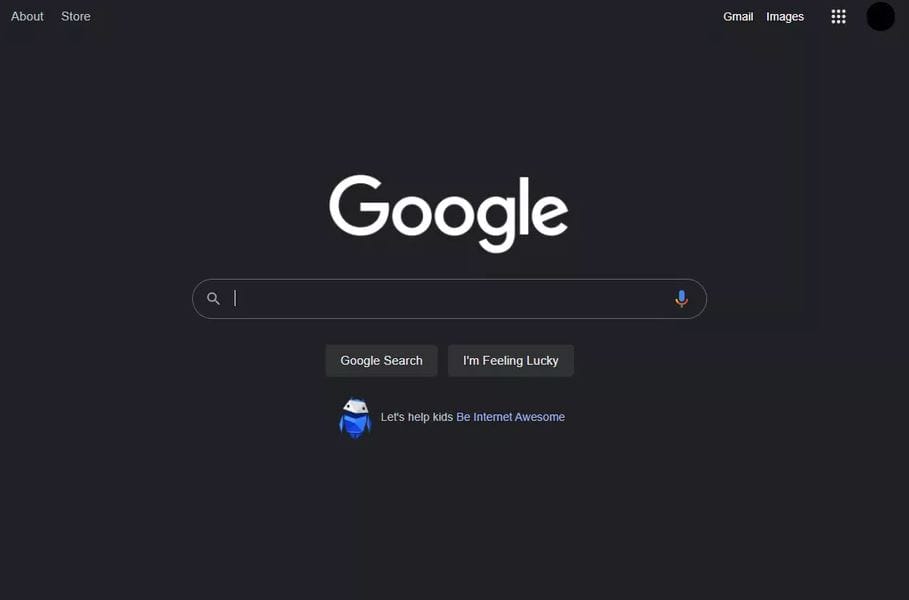 Hogy tetszik? Képek jöttek az elsötétült Google keresőről