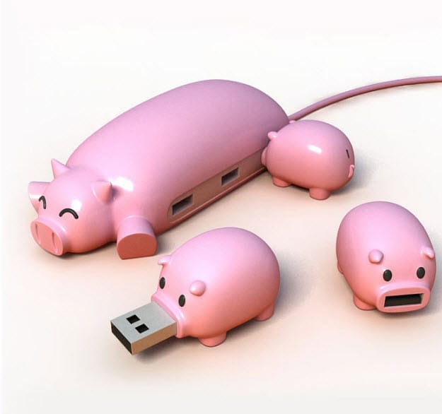 Akarjuk: szuper cuki USB malackák