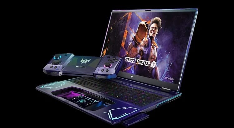 Új laptopot villantott az Acer, kivehető kontrollert csinált a trackpadjából – videó