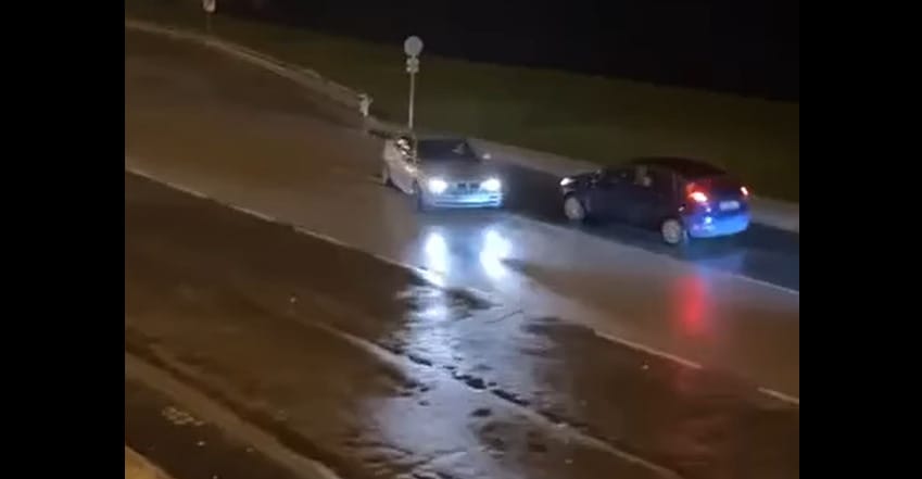 Ügyetlen driftelő tartotta fel a forgalmat Szegeden – videó