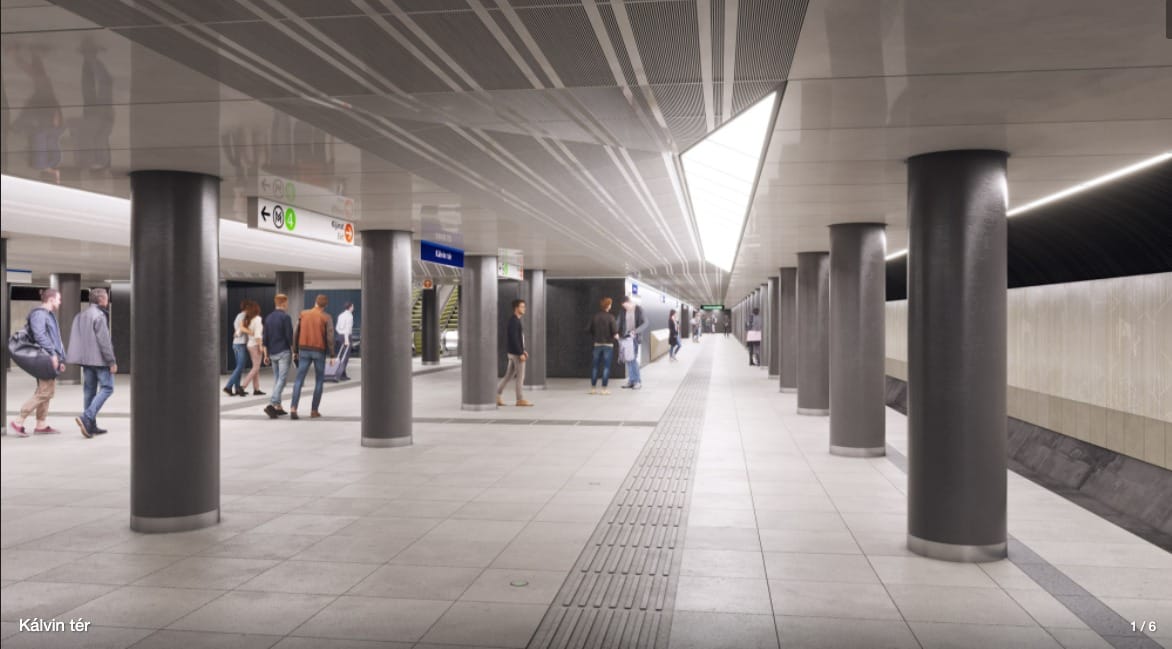 Csodaszarvas-motívumok kerültek a Kálvin téri metróállomás új falburkolatára