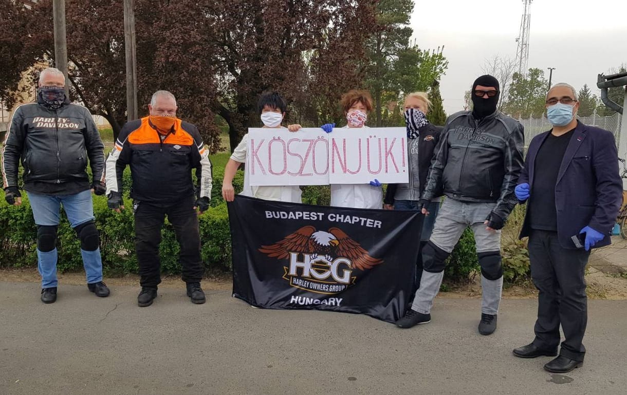 18 900 védőmaszkot szállítottak ki a Harley-Davidson motorosok az országban