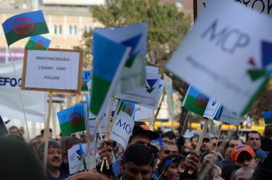 Jogaikért volnulnak a romák Budapesten