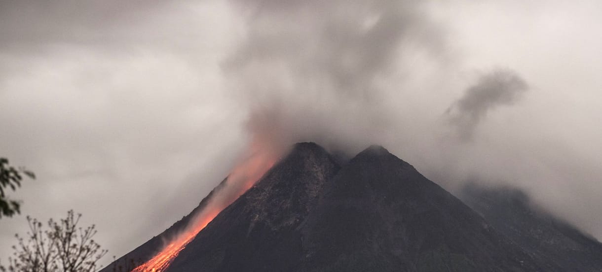 Kitört a Merapi vulkán – videó