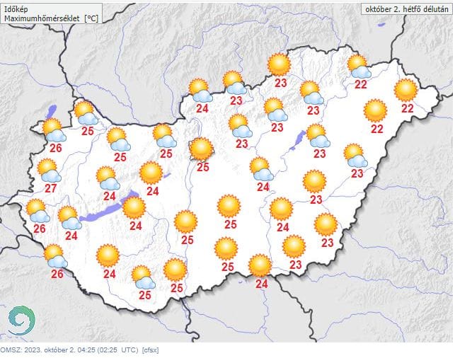 Az őszi időjárásra még várni kell