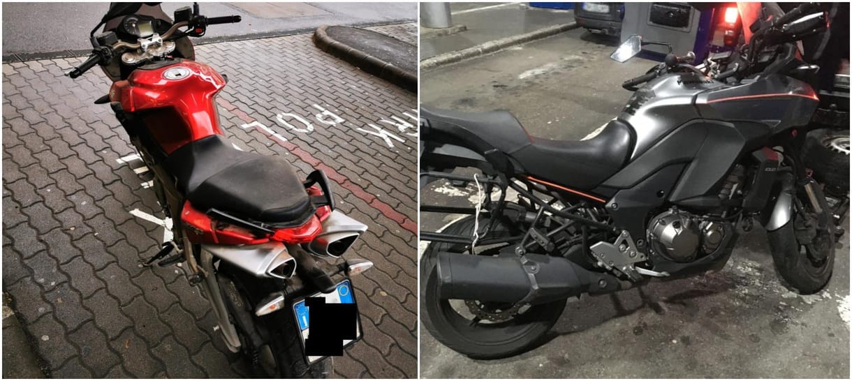 Nagy értékű lopott motorok akadtak fenn a határon