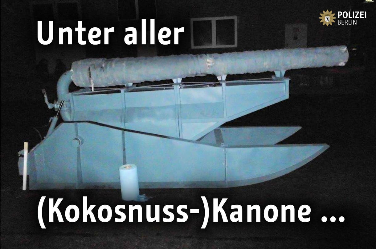 Akár a kutyások réme is lehetett volna a Berlinben lefoglalt kókuszágyú – fotó