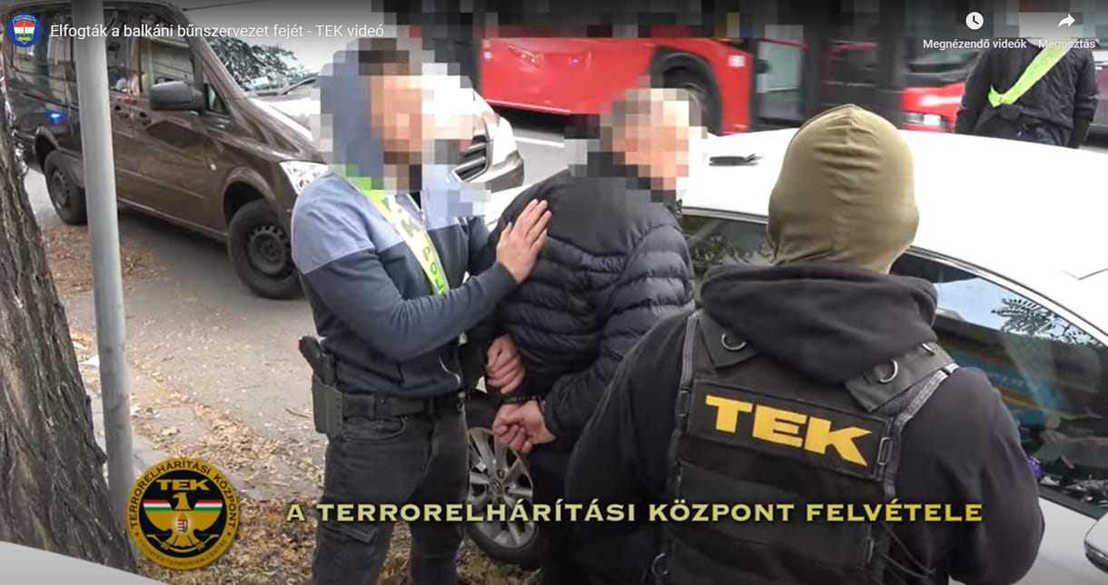 TEK-esek fogták el az évek óta üldözött balkáni drogbanda főnökét - videó