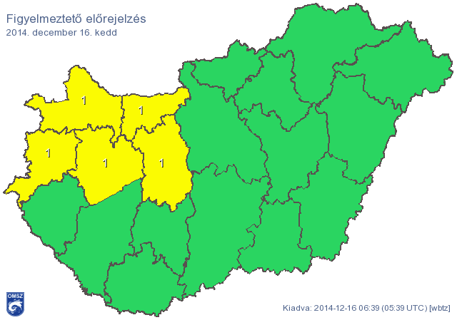 Térkép: Aludttejben úszik az ország, figyelmeztetést adtak ki