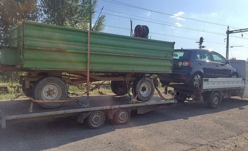 Újabb különleges trélerkombinációt kaptak el a rendőrök