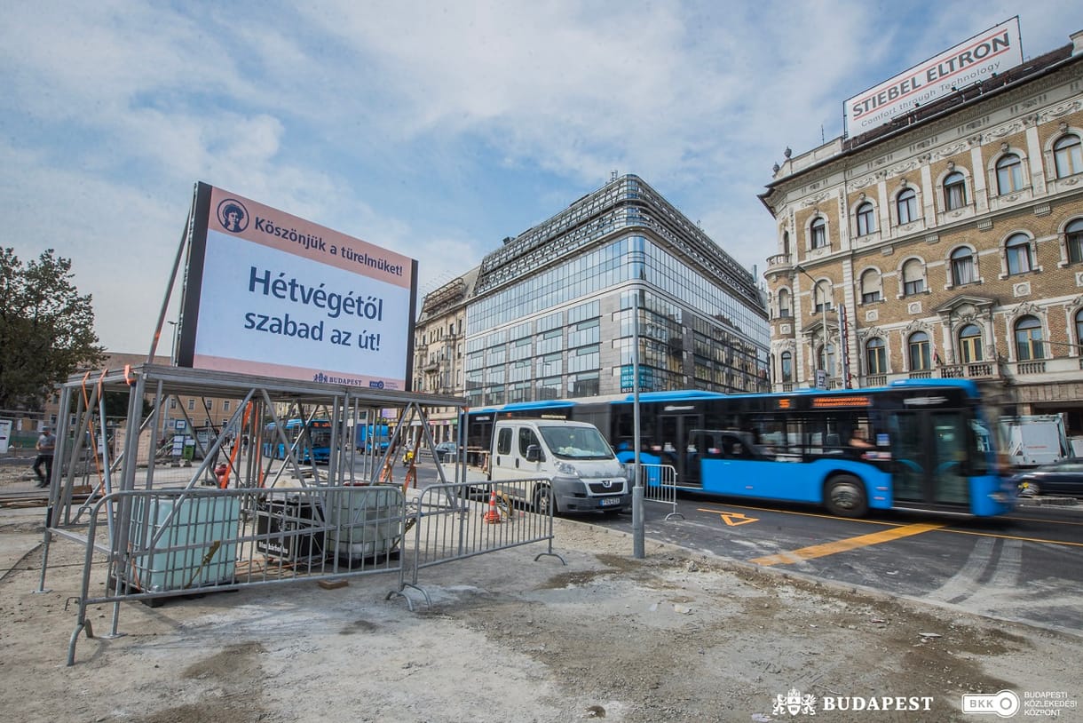 Örülhetnek az autósok, hétvégétől visszakapnak minden sávot a Blahán