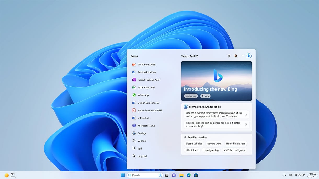 Integrálja a mesterséges intelligenciát a Windows 11-be a Microsoft, és más újdonságok is érkeztek