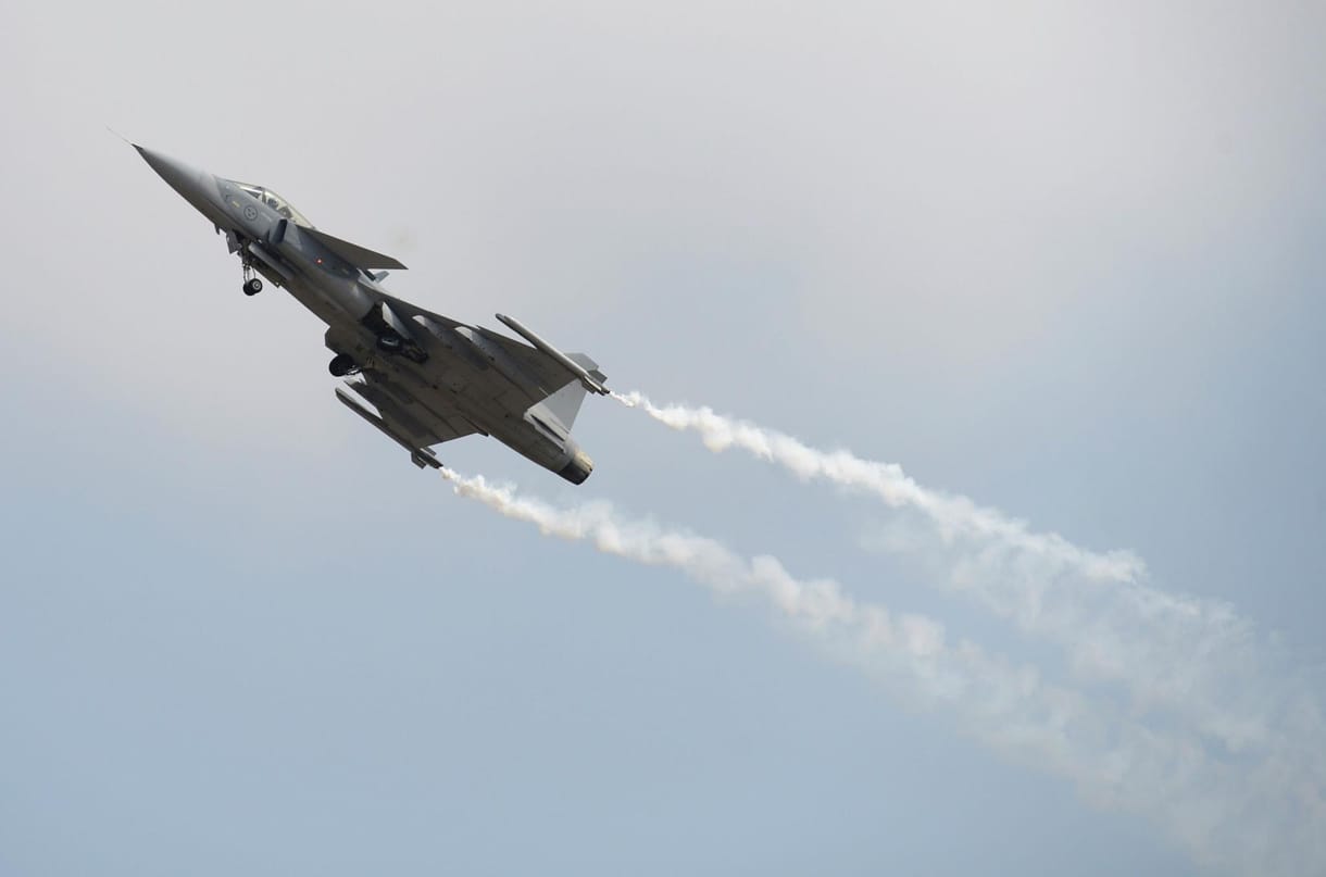 Éles lőgyakorlaton sérült meg egy magyar Gripen