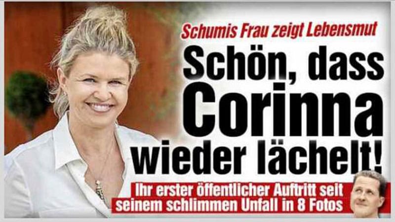 Schumacher felesége újra mosolyog