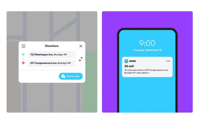 Remek újítás a Waze-ben: átküldheti telefonjára a számítógépen összerakott tervét