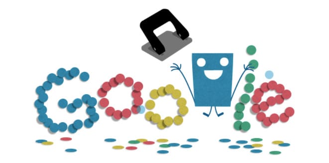 Mégis miért van ma lyukasztógép és papír a Google kereső főoldalán?
