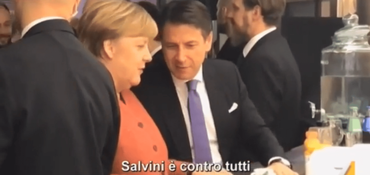 Merkel és Conte kibeszélték Salvinit, egy tévéstáb meg felvette