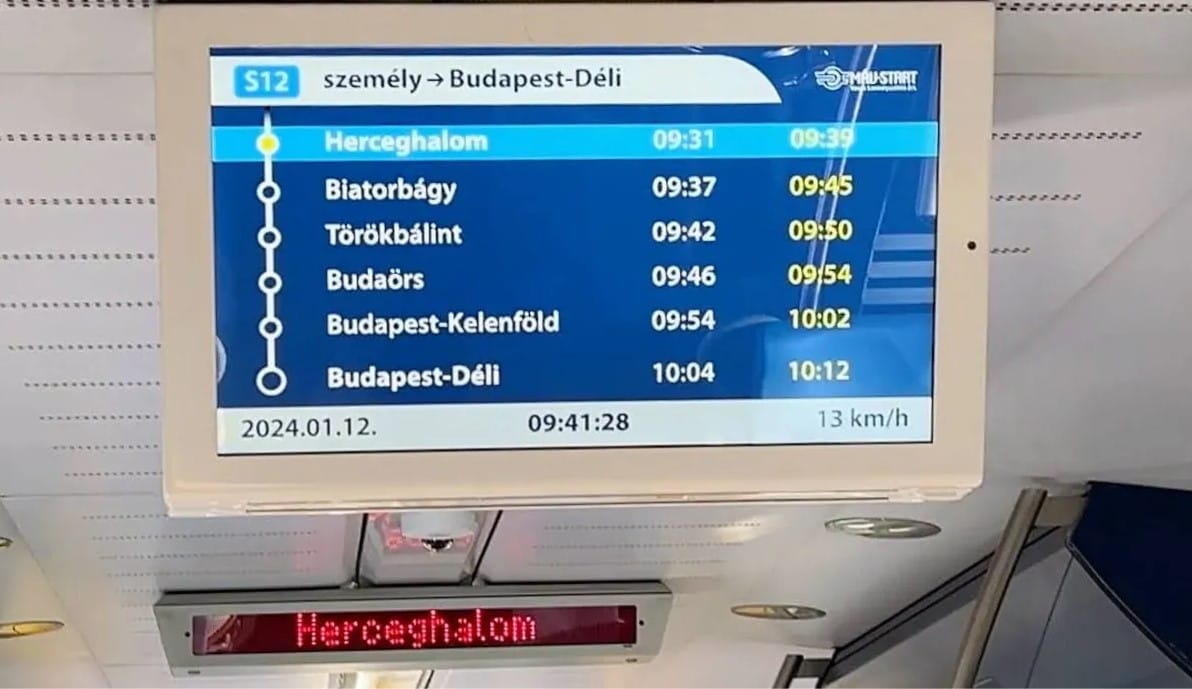 Két nappal az átadás után alig 13 km/órával döcögött a MÁV a Mészáros cége által frissen felújított szakaszon - videó
