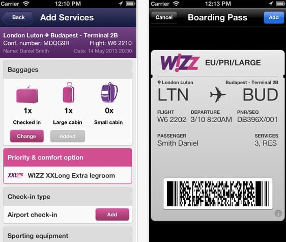 Mobiljukkal is becsekkolhatnak a Wizz Air utasai