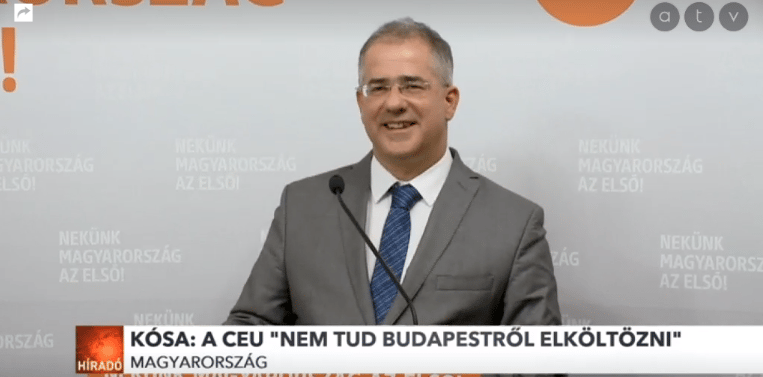 Kósa Lajos szerint a CEU soha nem is volt itt