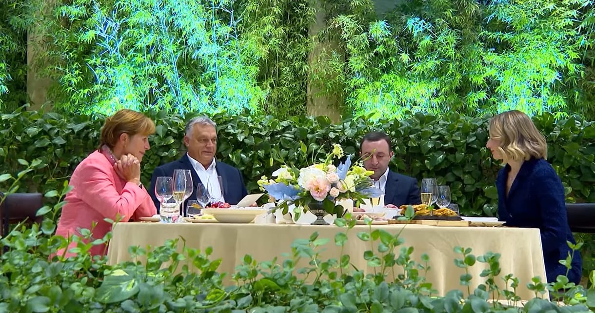Orbán Viktor és Lévai Anikó dupla randija a grúz kormányfővel és feleségével – videó