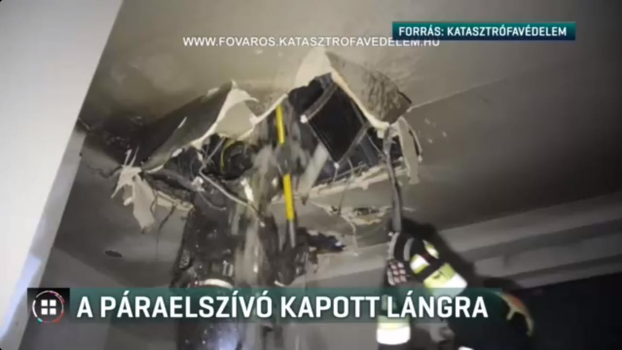 A páraelszívó miatt gyulladt ki egy ház a XVI. kerületben
