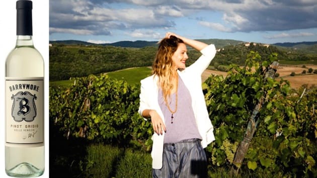 Drew Barrymore már saját borral is próbálkozik