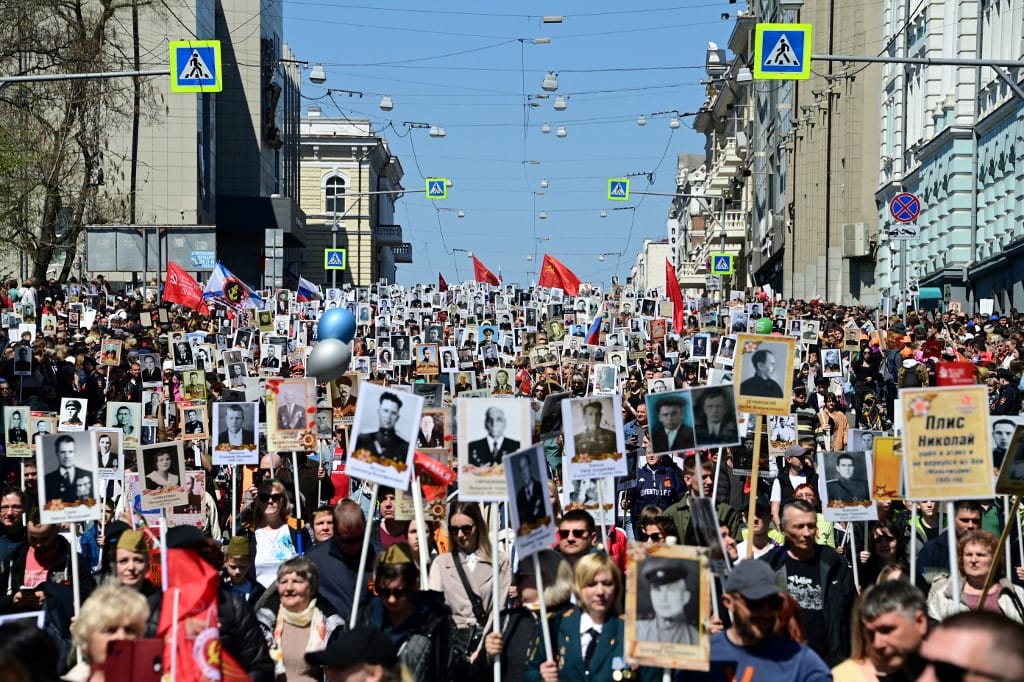 Fotókon az oroszországi győzelem napja