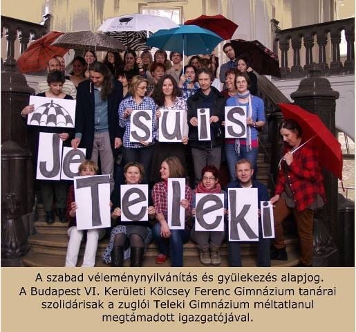 A Kölcsey kiáll a Klik által csuklóztatott telekisek mellett