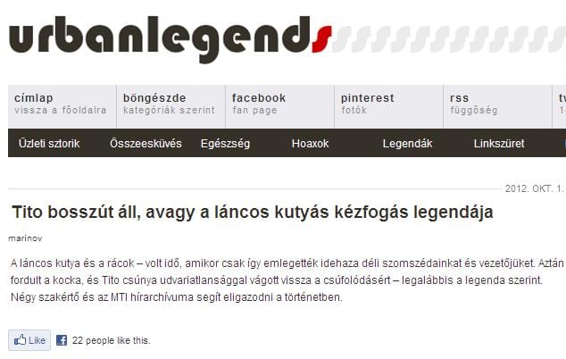 Így alázta meg Tito a magyarokat?