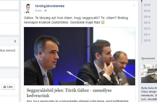 Török Gábor beszólt G. Fodornak