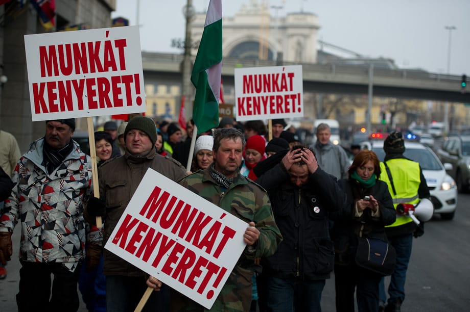 Megérkezett Budapestre az éhségmenet