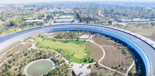 Csak idő kérdése volt: drón zuhant az Apple Park főépületére