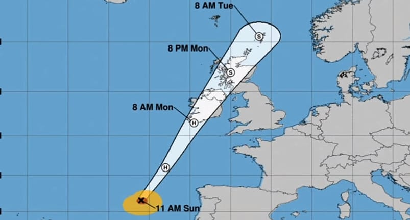 Hurrikán Európánál: felülről ilyen a vihar, afrikai port is hozott - műholdképek