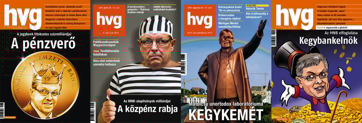 Szenzációs négyes: Melyik Matolcsy-címlap a legjobb? Szavazzon!