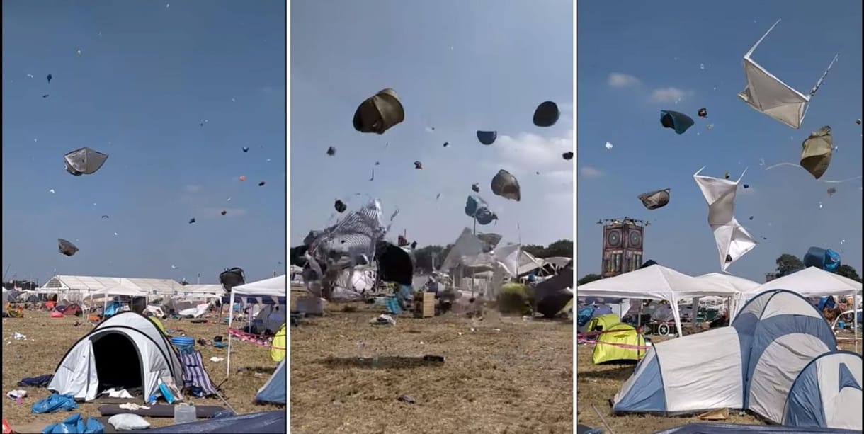 A Szigeten bezzeg nincs ilyen: minitornádó forgatta meg a sátrakat egy német fesztiválon