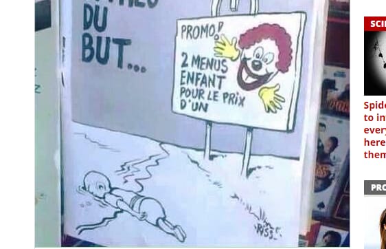 Nem is a botrányos címlappal jelent meg a Charlie Hebdo