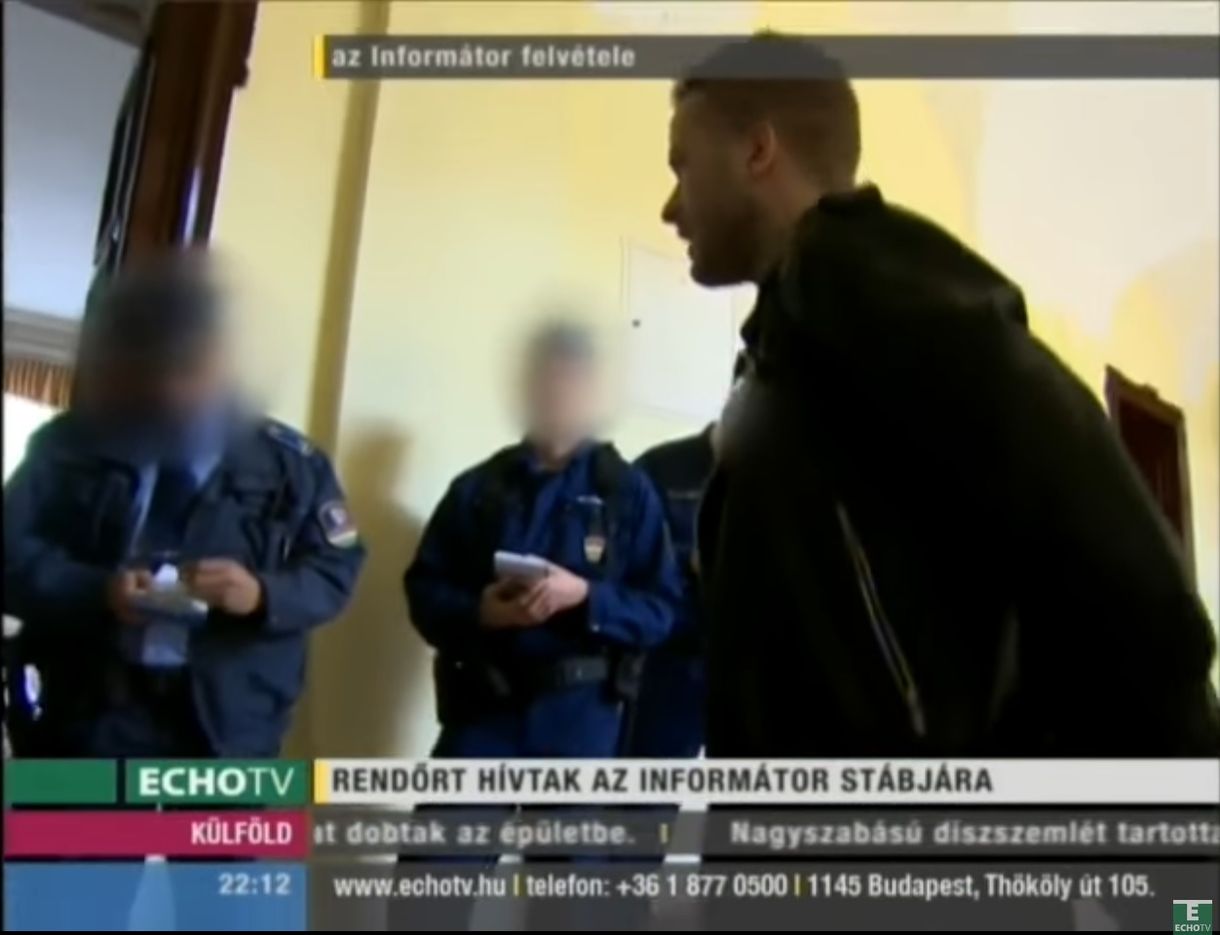 Rendőröket hívtak az Echo Tv stábjára Botka irodájánál