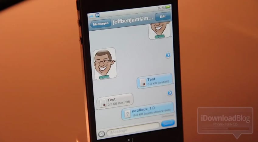Fájlok küldése Macről az iPhone-ra a Messages béta segítségével [videó]