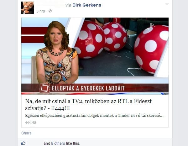 A Facebookon röhög a TV2-n az RTL-vezér