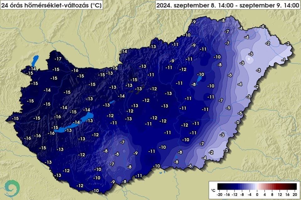 Olyan lehűlés volt ma az országban, amilyet régen nem láttunk