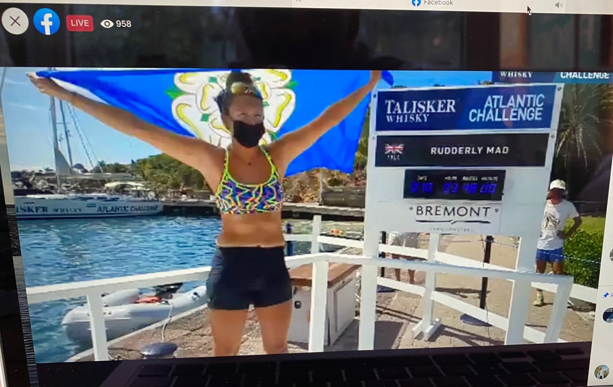 Hetven nap alatt evezte át az Atlanti-óceánt egy 21 éves nő