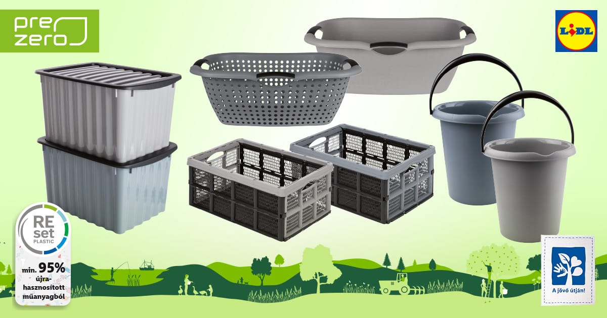 Újrahasznosított háztartási termékekkel jön a Lidl