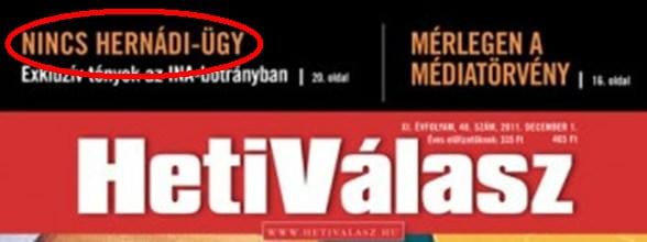 Nincs Hernádi-ügy!