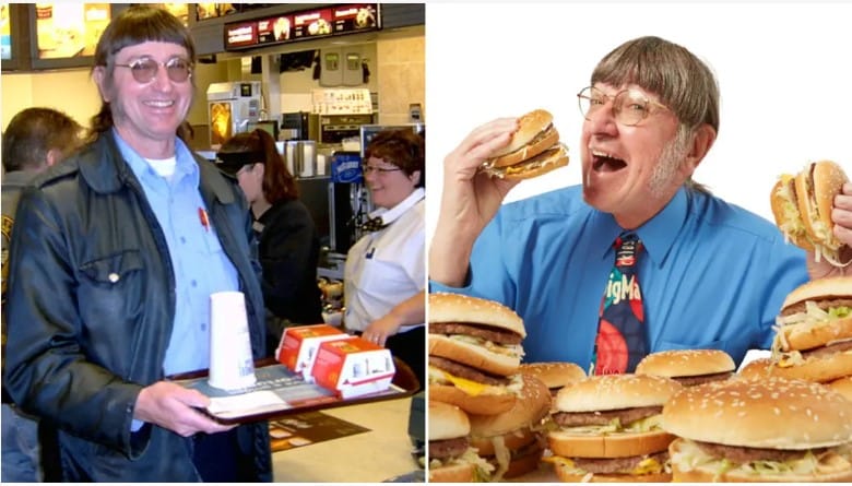 Több mint 50 éve él mekis kaján a hetvenéves Big Mac-evő világrekorder