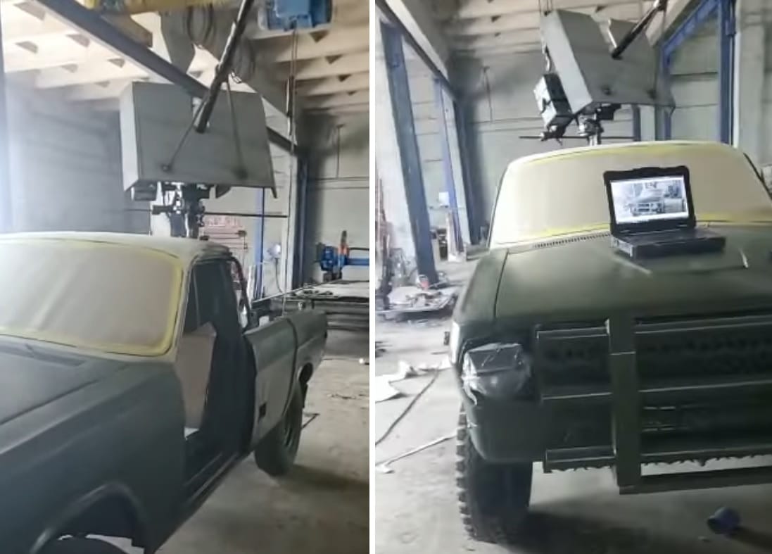 Íme az ukrán Mad Max-műhely, ahol régi kocsikból lesznek háborús járművek