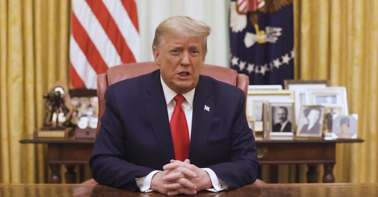 Trump: Egyértelműen elítélem az erőszakot, amelynek a múlt héten lehettünk tanúi