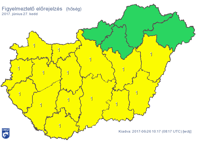 Visszatér a hőség, itt az újabb figyelmeztetés