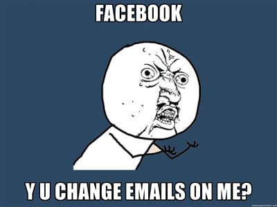 A Facebookos email-csere nem várt mellékhatása: ellenőrizze okostelefonját is!